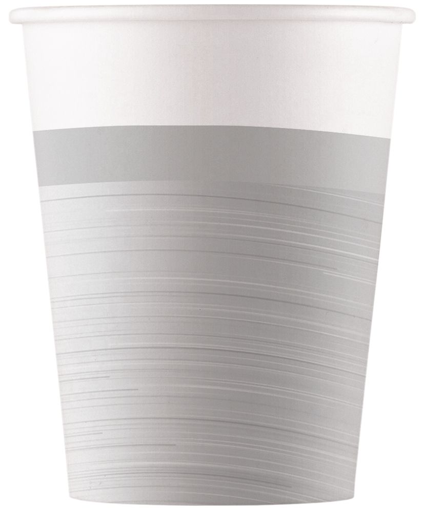 SILVER PAPER CUPS 200ML 8CT