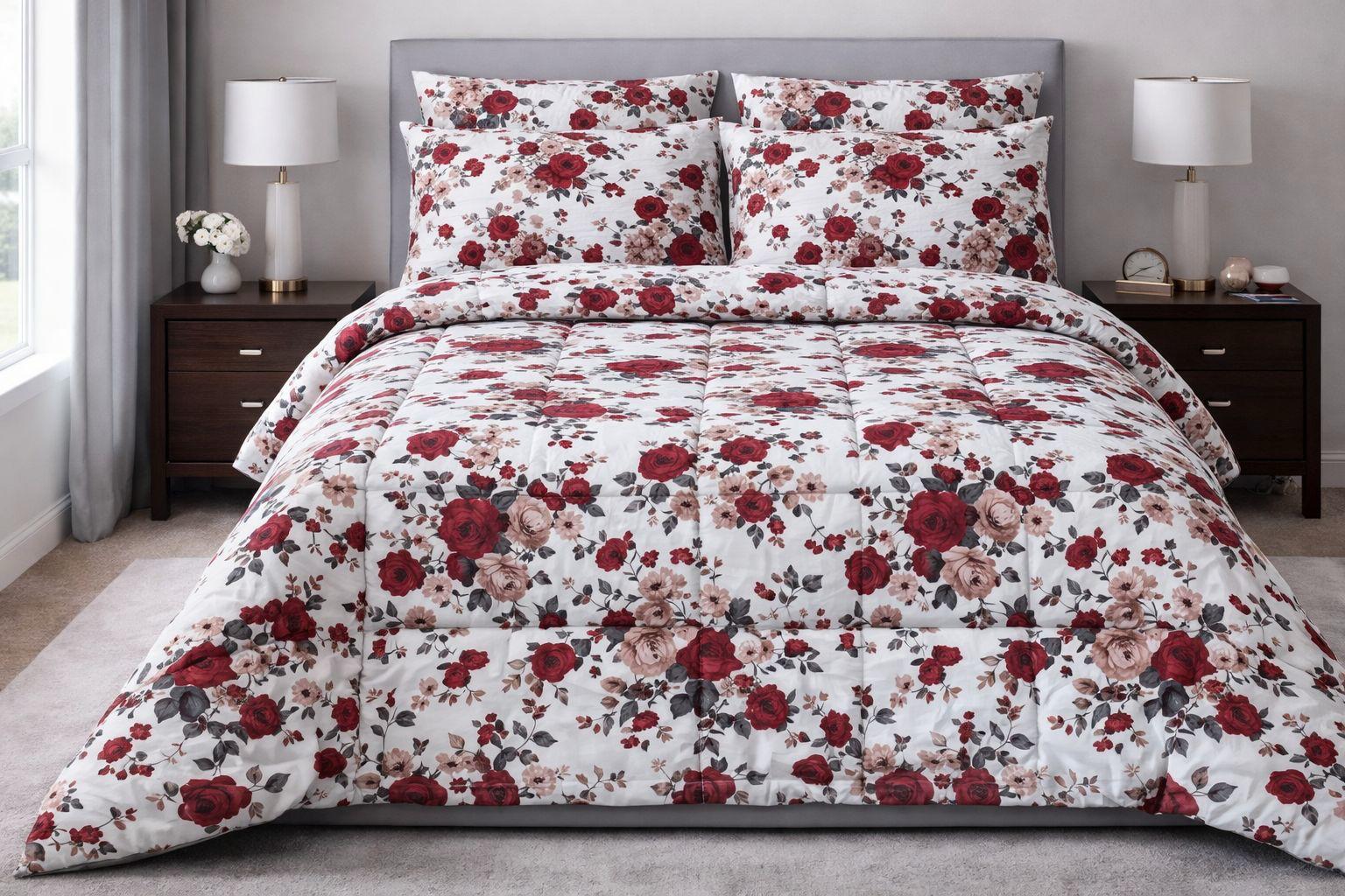 King Floral Comforters Sets