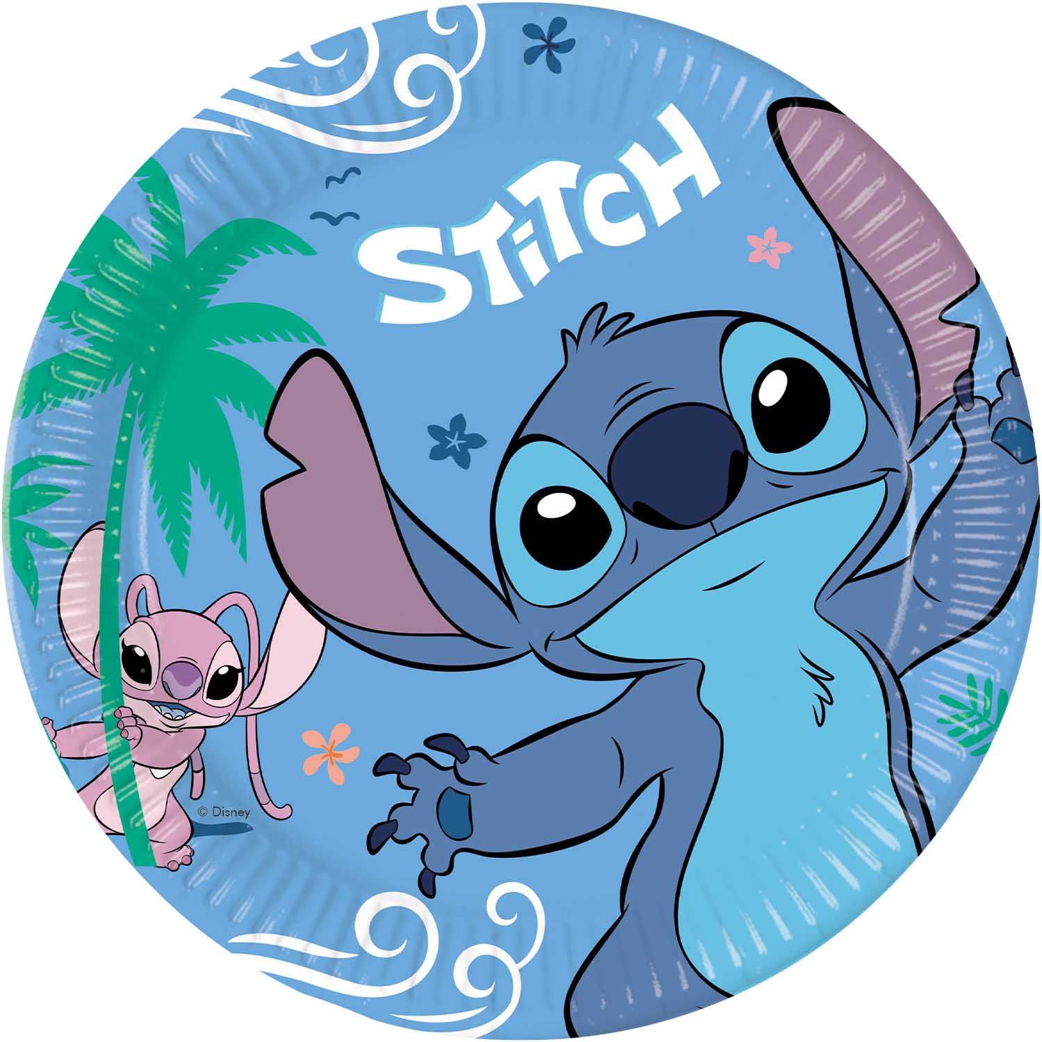 STITCH AND ANGEL PAPER PLATES LARGE 23CM 8CT