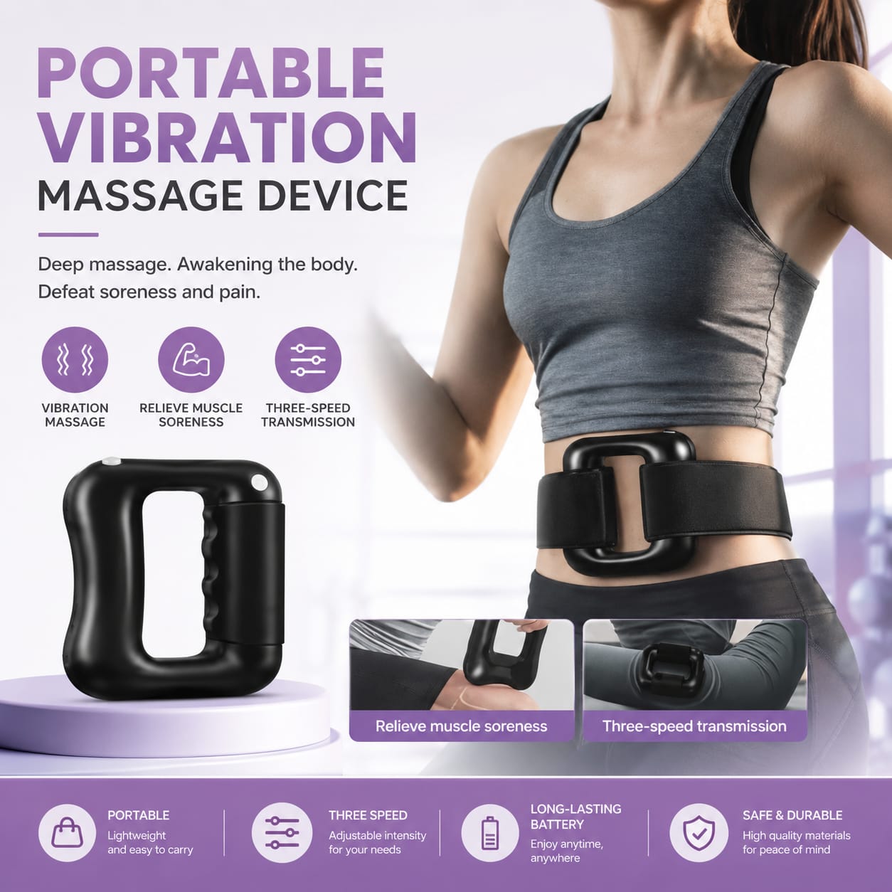 Portable Vibration Massage Device