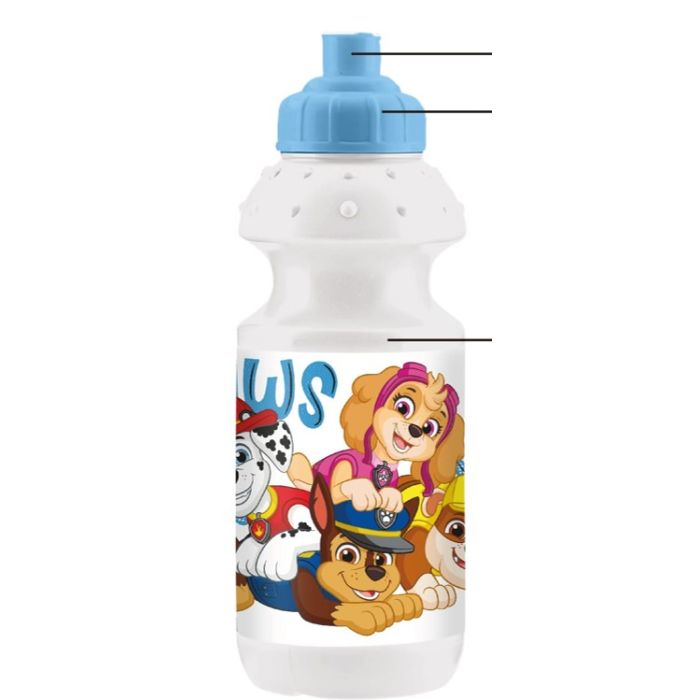 Paw Patrol Power Pups Kids Sports Bottle 350ml