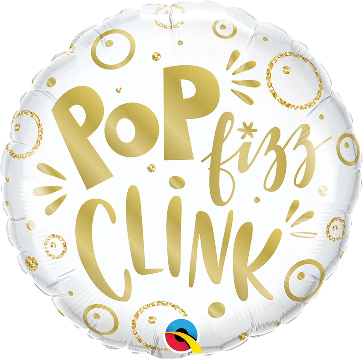 18 INCH FOIL RND POP FIZZ CLINK 1CTP