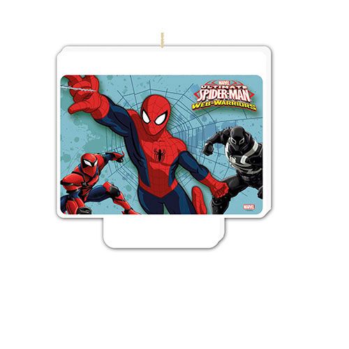 ULTIMATE SPIDERMAN WEB WARS H/BDAY DECOR CANDL