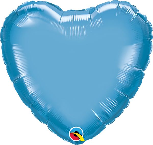 18 INCH FOIL HRT CHROME BLUE 1CTP