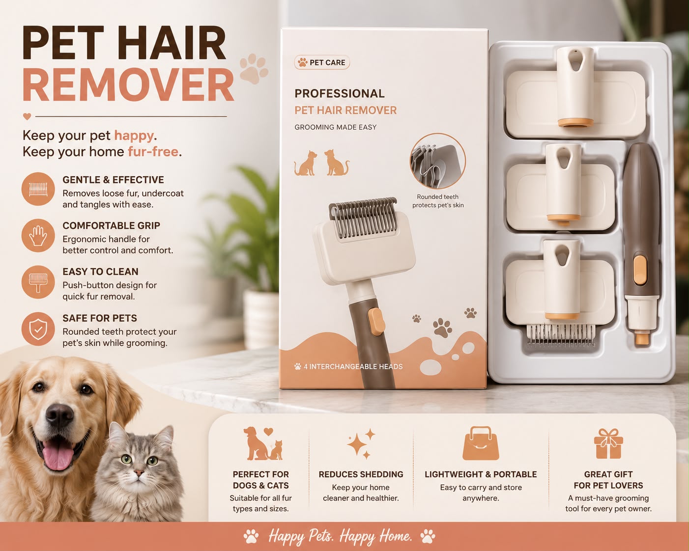Pet Hair Remover Brush