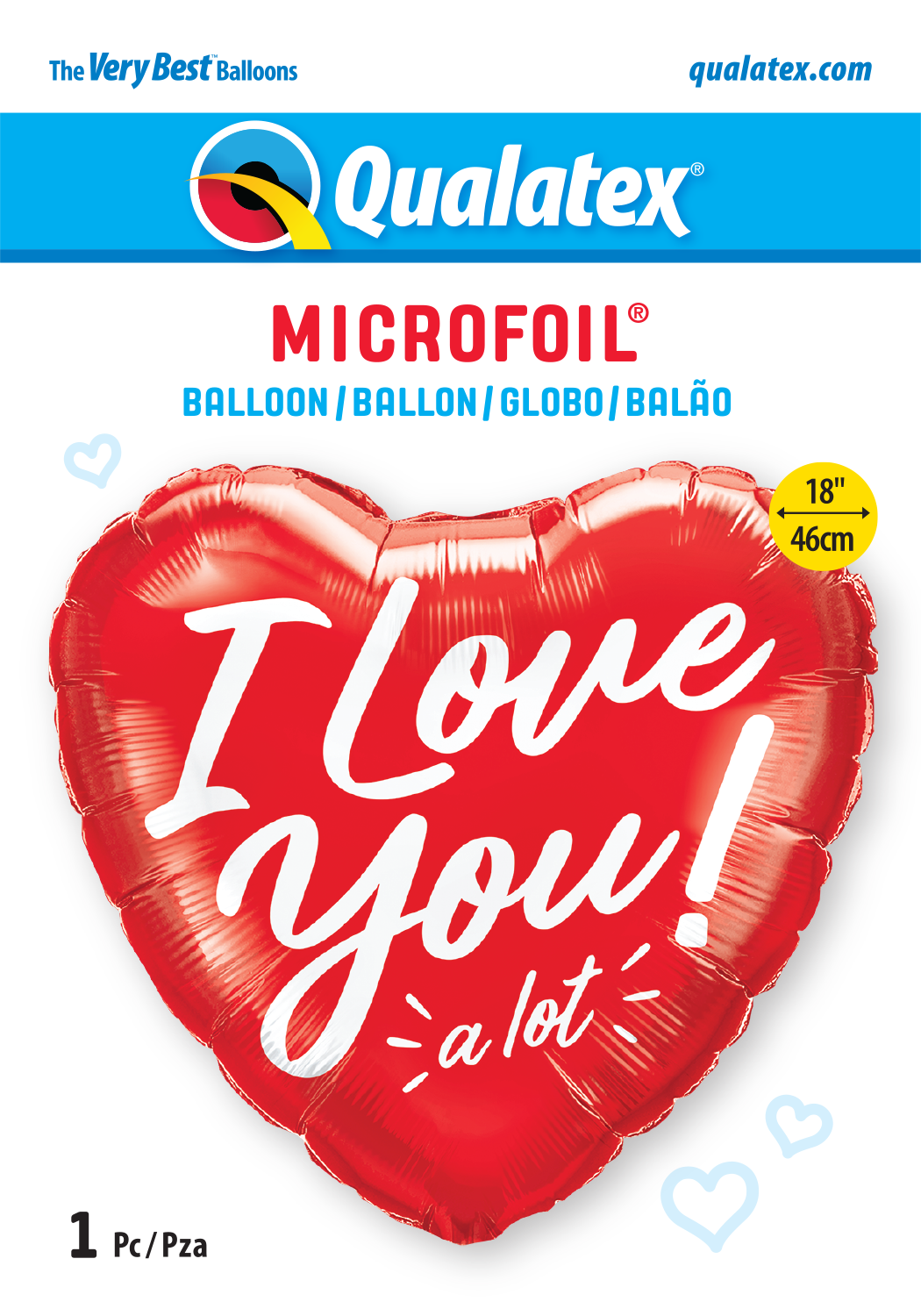 18 INCH FOIL I LOVE YOU A LOT 1CTP
