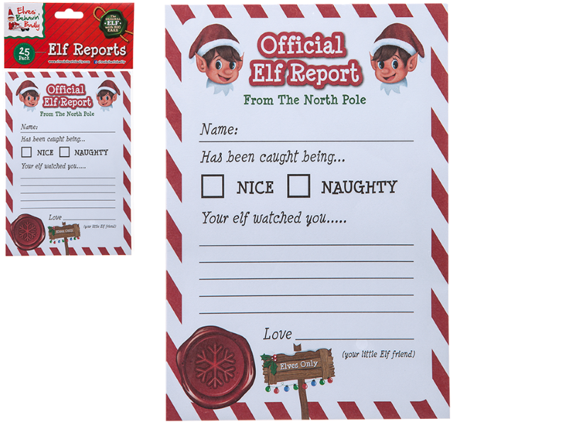ELVES BH BADLY ELF 25PC A5 REPORTS