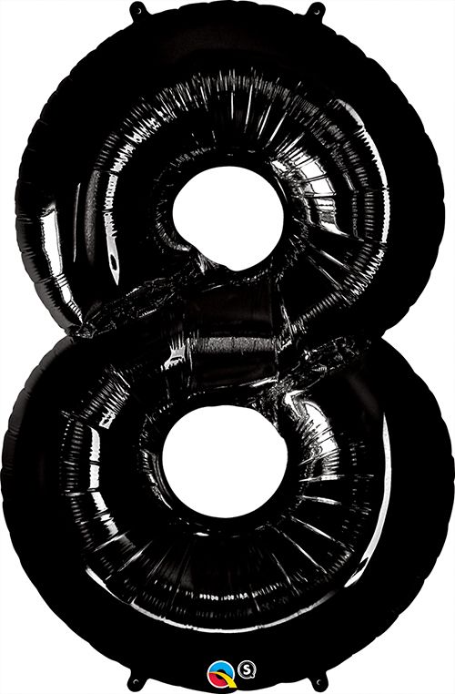 34 INCH FOIL NUMBER 8 ONYX BLACK 1CTP