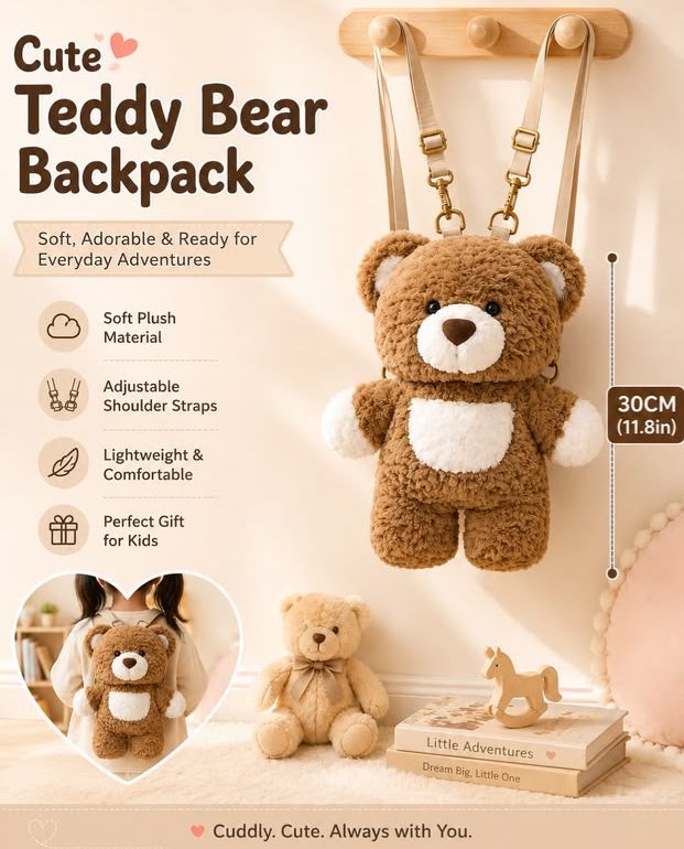 30cm Cute Teddy Backpack