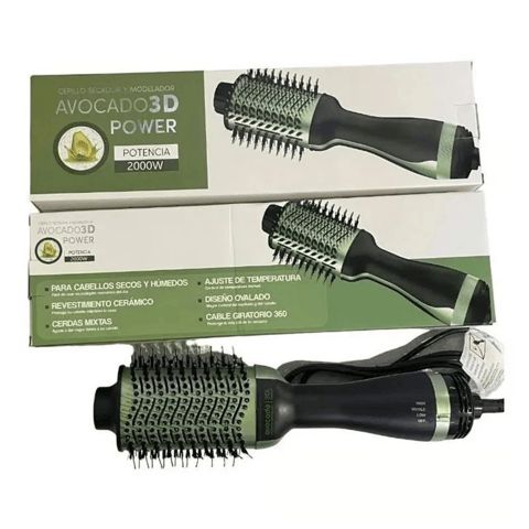 Avocado 3D Power Hot Brush