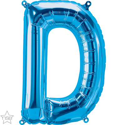 34 INCH FOIL BLUE LETTER D 1CTP