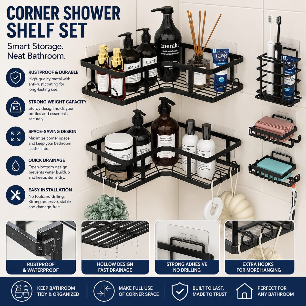 5 Piece Bathroom Set