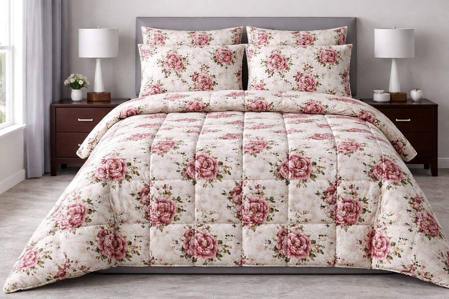 King Floral Comforters Sets
