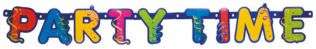 PARTY STREAMER PARTY TIME DICUT BANNER 1CT