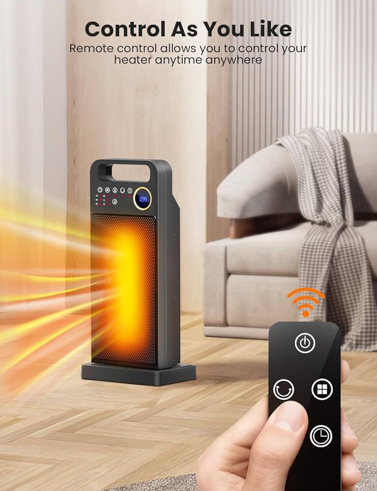 Ceramic Heater With Remote Control