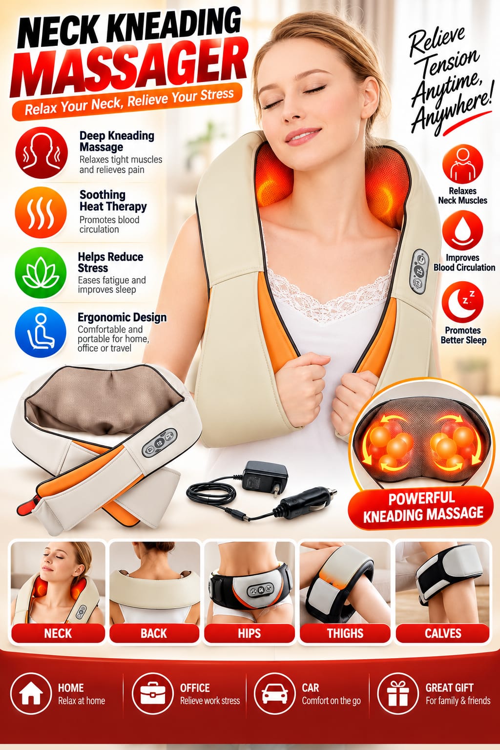 Neck Kneading Massager