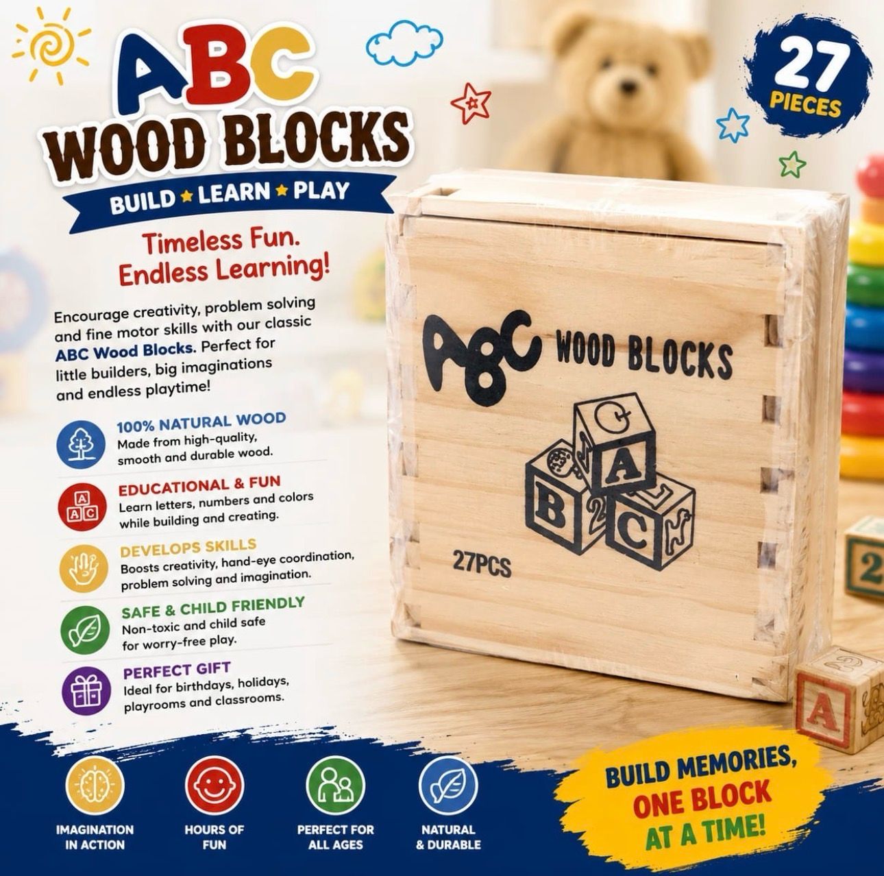 27PC ABC Blocks