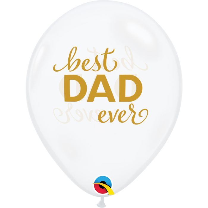 11 INCH LATEX SIMPLY BEST DAD EVER 50CTP