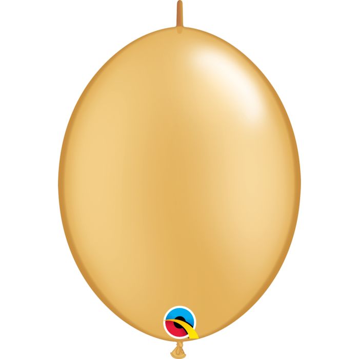 12 INCH LATEX QUICKLINKS GOLD 50CTP