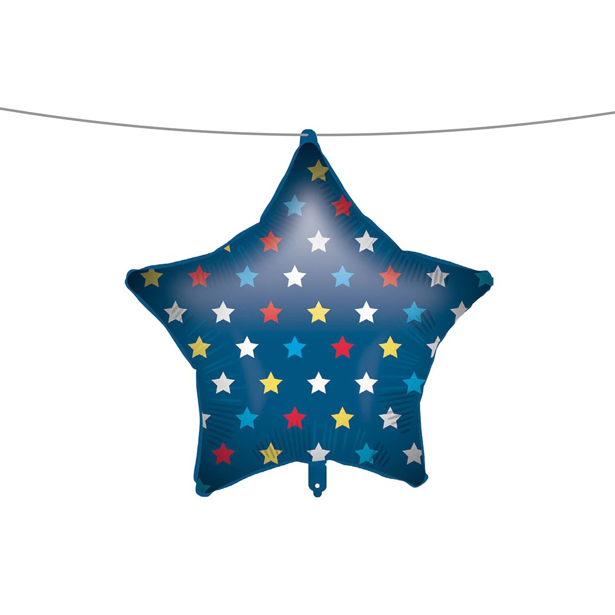 18 INCH AIR-HELIUM FOIL BLUE STARS 1CTP