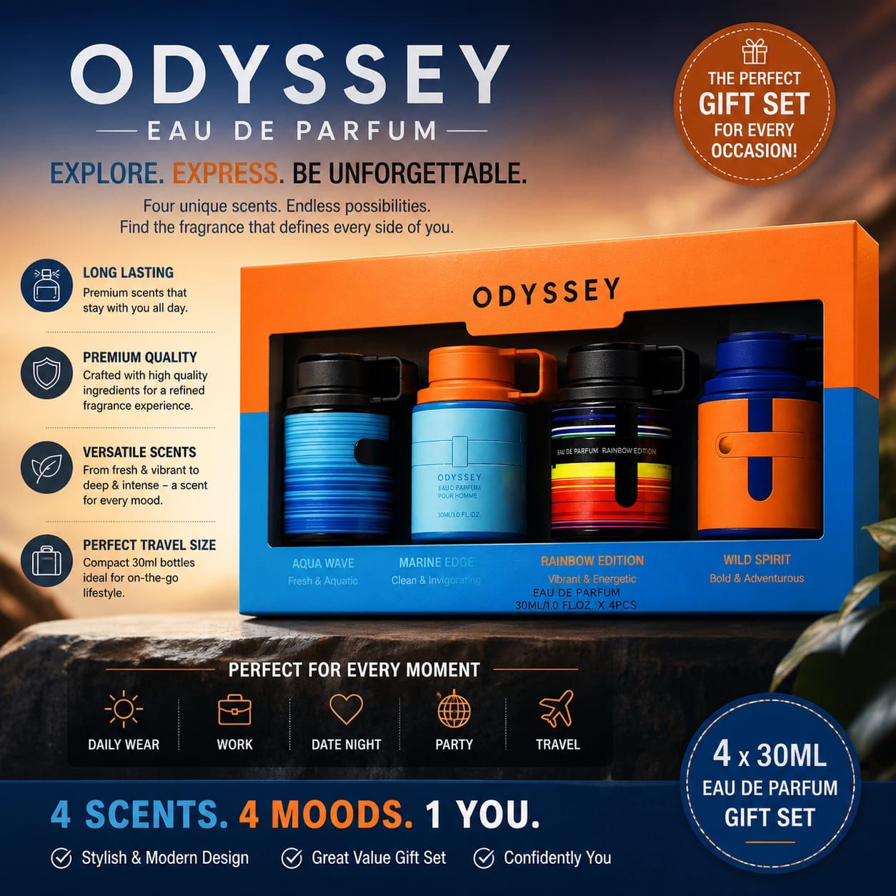 Odyssey Orange Scent Set