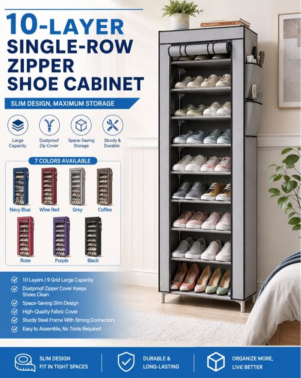 10 Layer Shoe Cabinet
