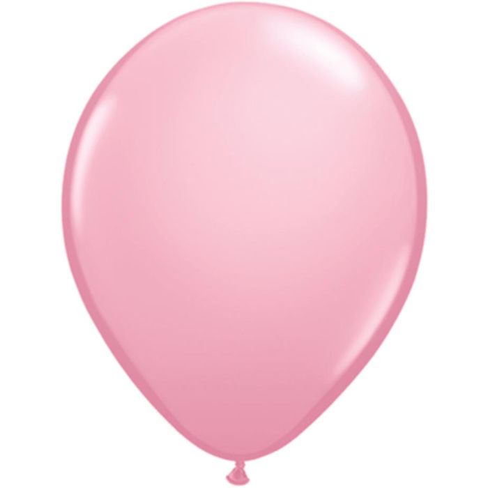5 INCH LATEX PLAIN RND PINK 100CTP
