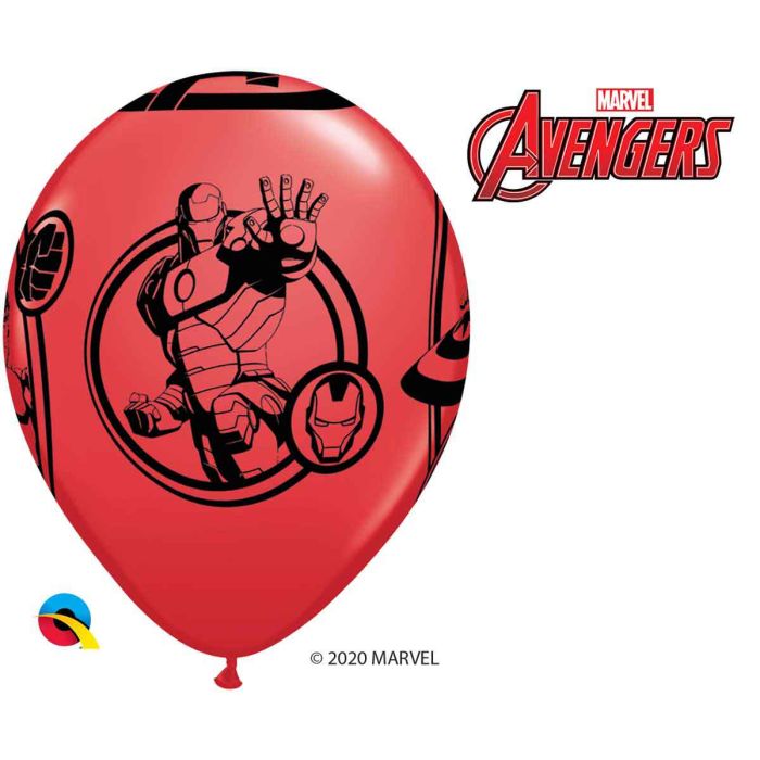 11 Inch Marvel Avengers Latex Balloons 25ctp