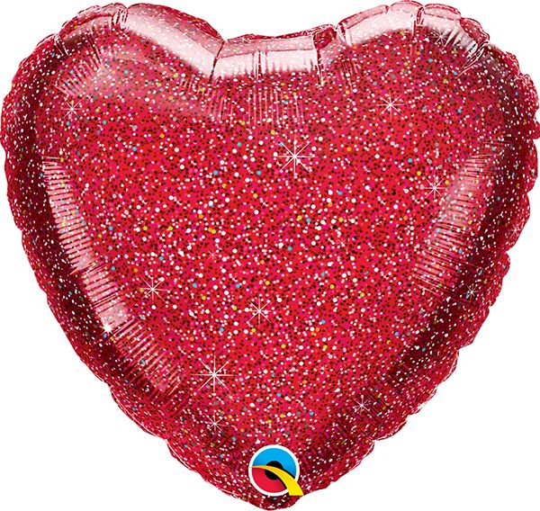 18 INCH FOIL GLITTERGRAPHIC RED 1CTP