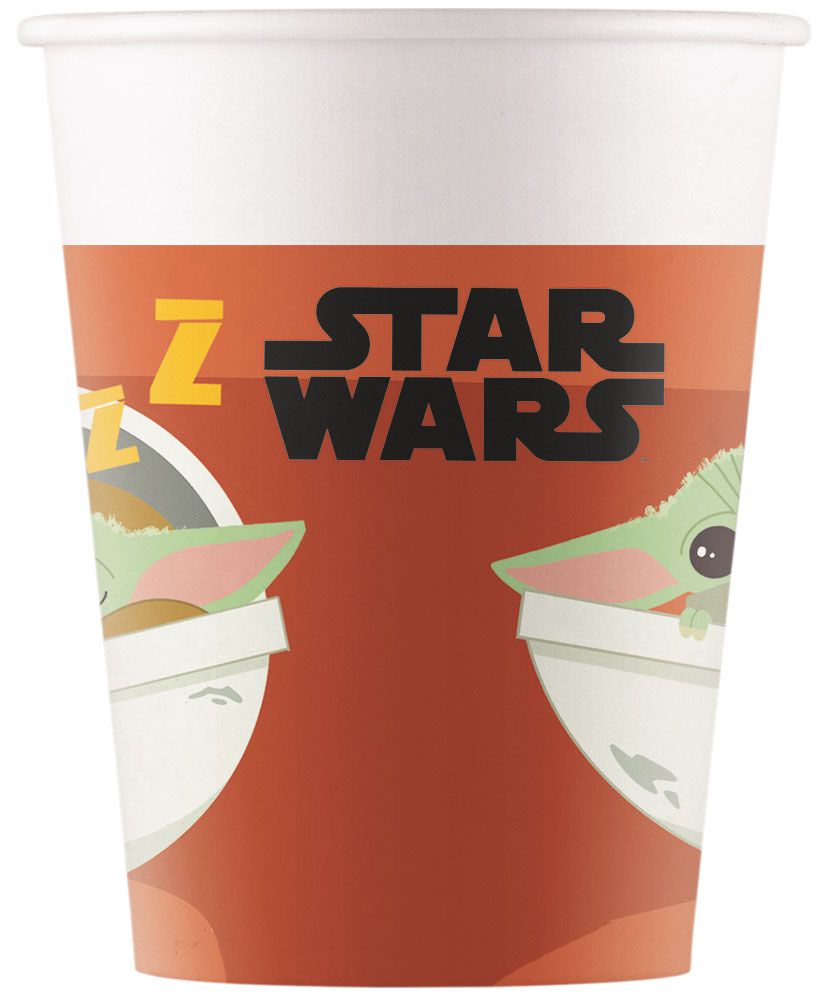 STAR WARS THE MANDALORIAN PAPER CUPS 200ML 8CT