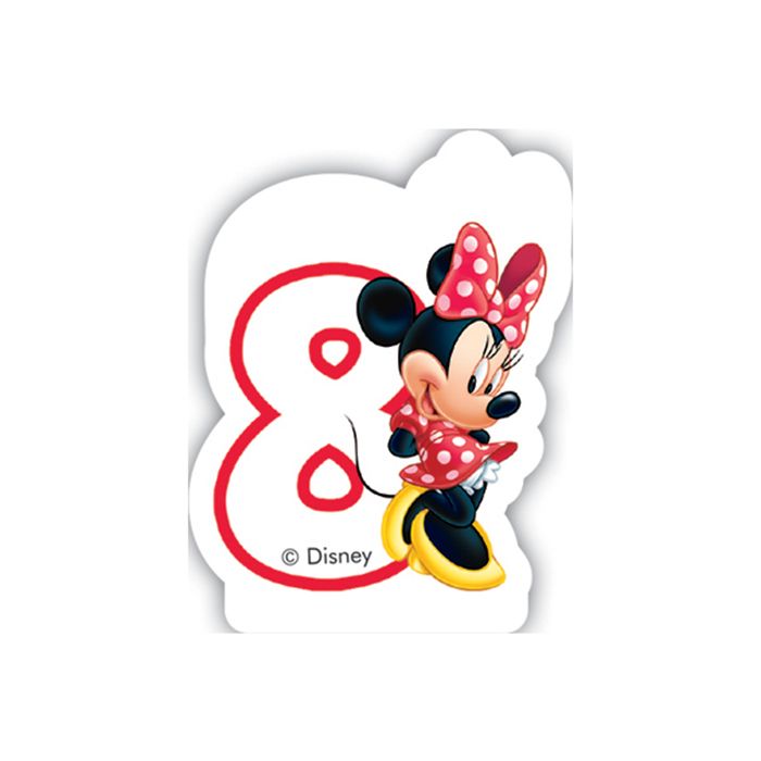 MINNIE HAPPY HELPERS CANDLE NO8 1CT