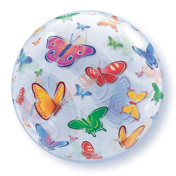 22 INCH SINGLE BUBBLE BUTTERFLIES 1CTP