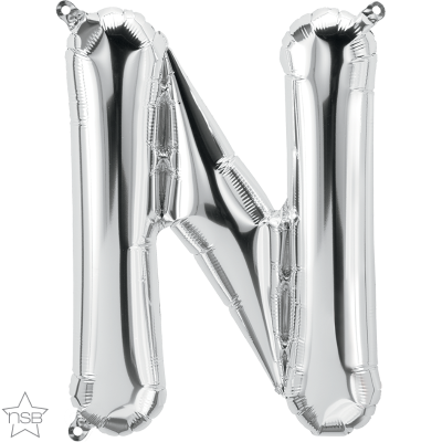 16 IN FOIL SILVER LETTER N AIR FILLED 1CTP