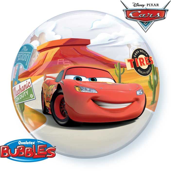 22 INCH SINGLE BUBBLE LIGHTNING MCQUEEN&MATER 1CTP