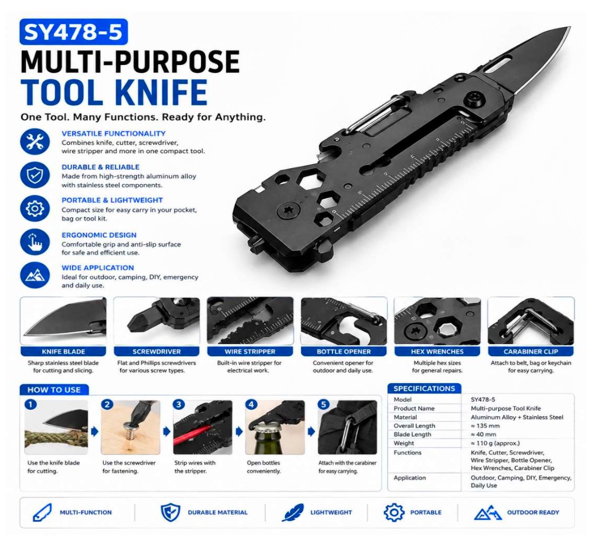 MULTIPURPOSE TOOL KNIFE