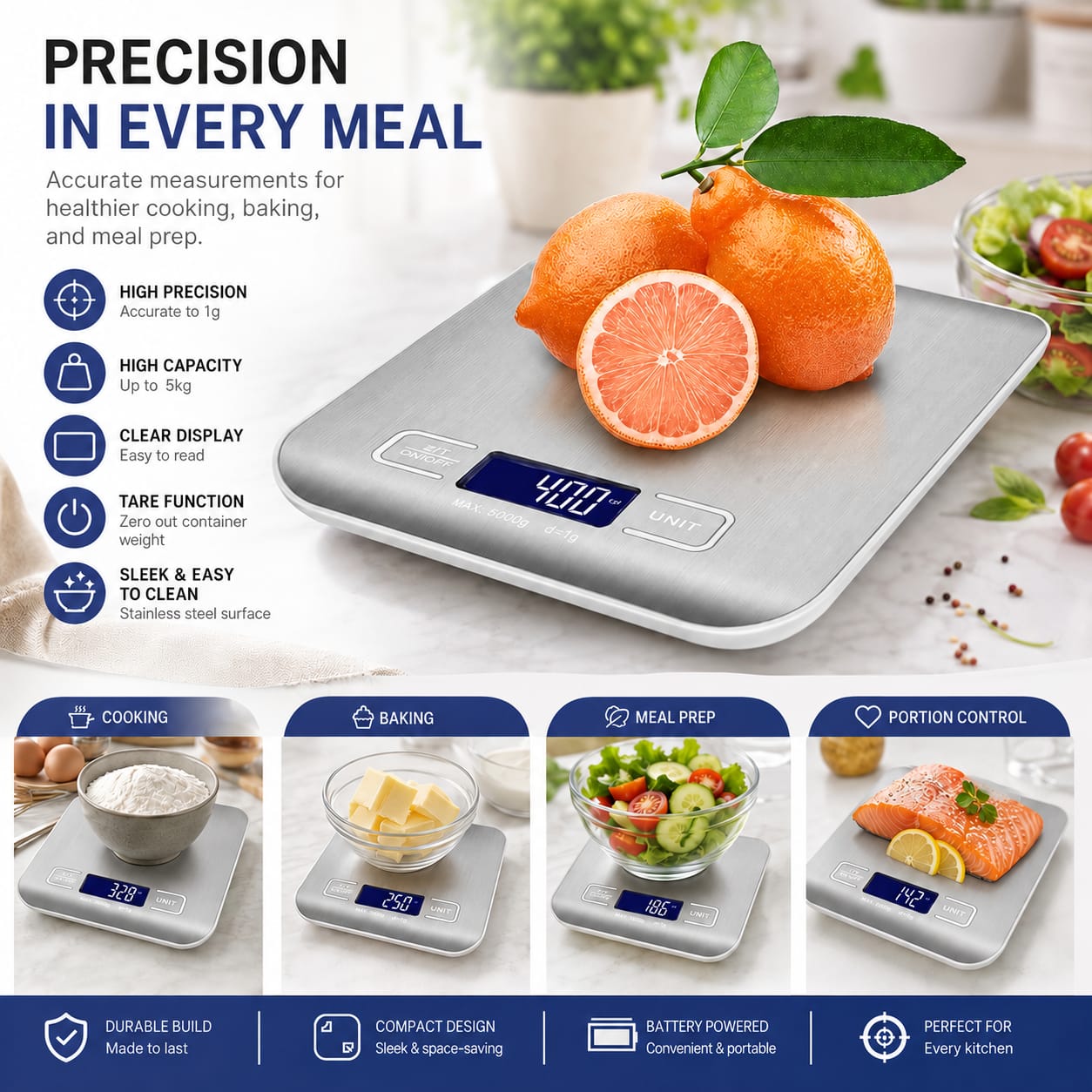 Stainless Steel Kitchen Scale