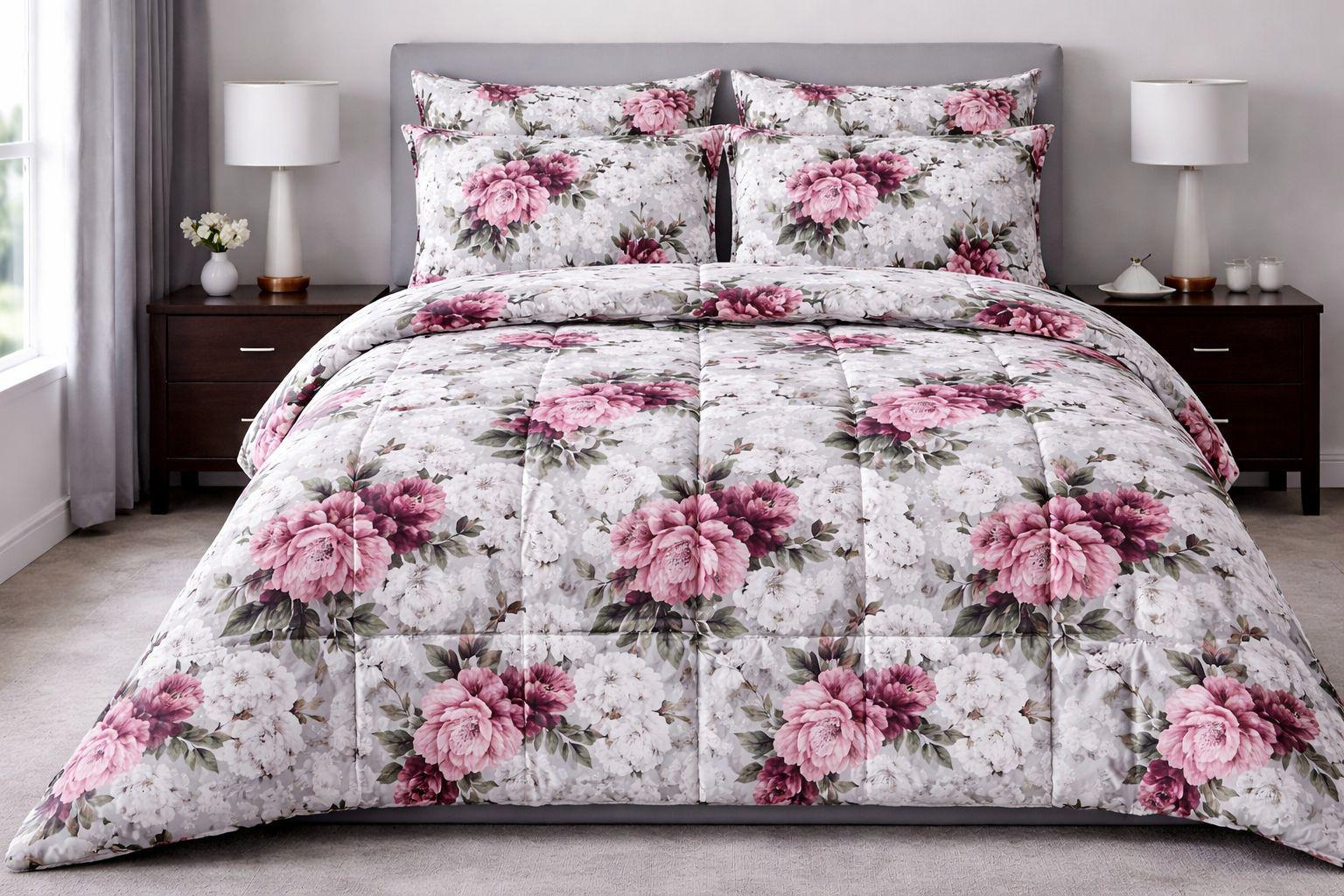 King Floral Comforters Sets