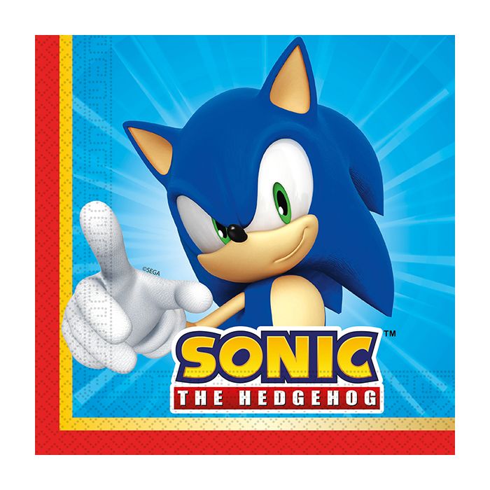 20 Piece Sonic 2 Ply Paper Napkins