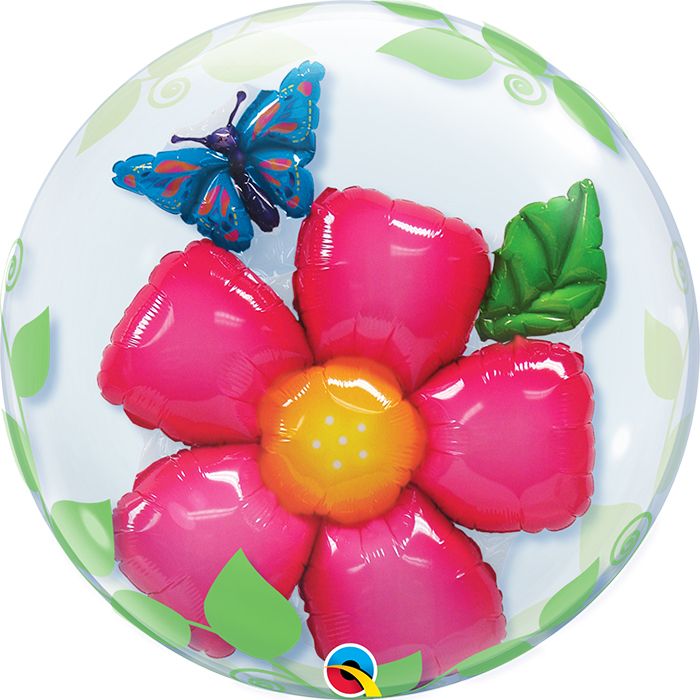 24 INCH ROUND BUBBLE LEAVES FLOWER 1CTP