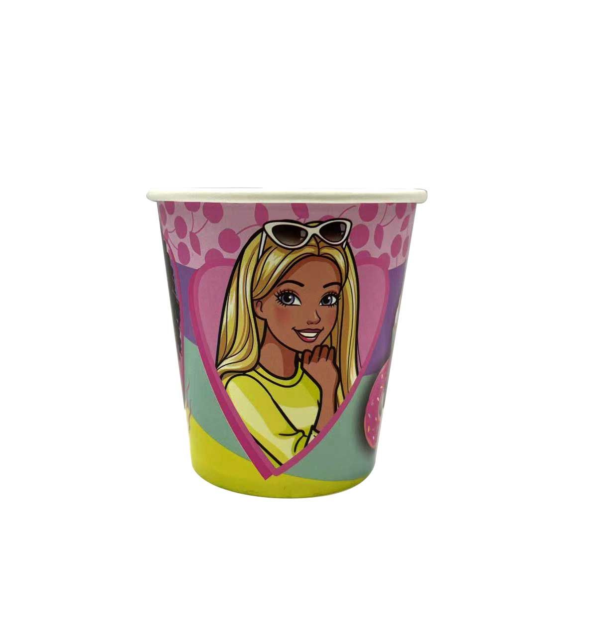 BARBIE PAPER CUPS 200ML 8CT