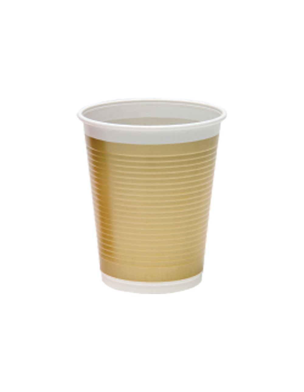 DECORATA GOLD PLASTIC CUPS 200ML10CT