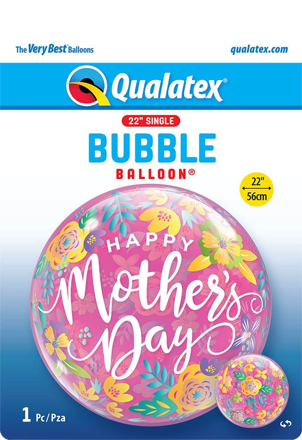 22 INCH SINGLE BUBLE MOTHER DAY COLRFUL FLORAL1CTP