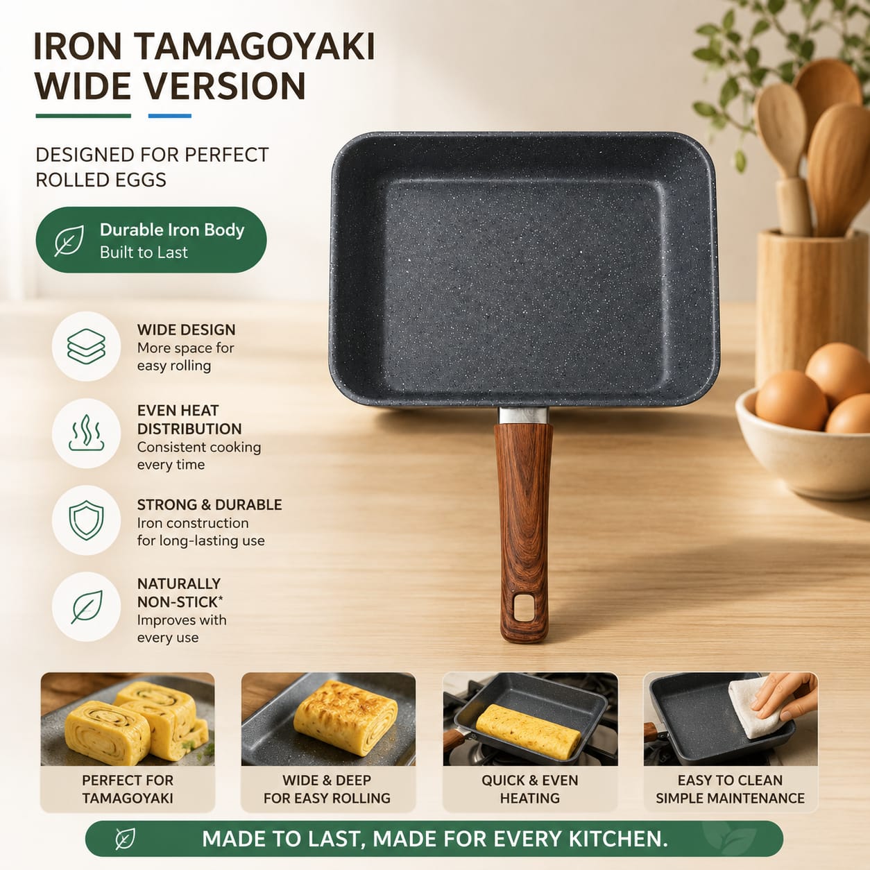 Japanese Wide Frying Pan