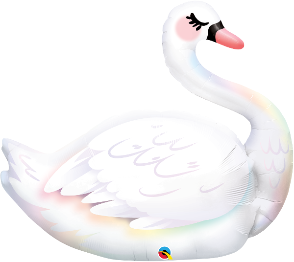 35 INCH FOIL SHAPE SWAN 1CTP