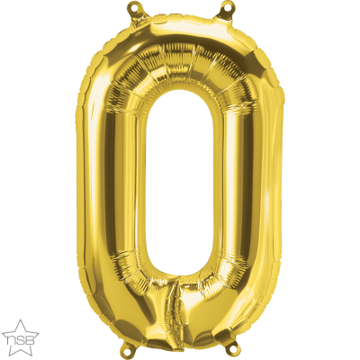 16 IN FOIL GOLD LETTER O AIR FILLED 1CTP