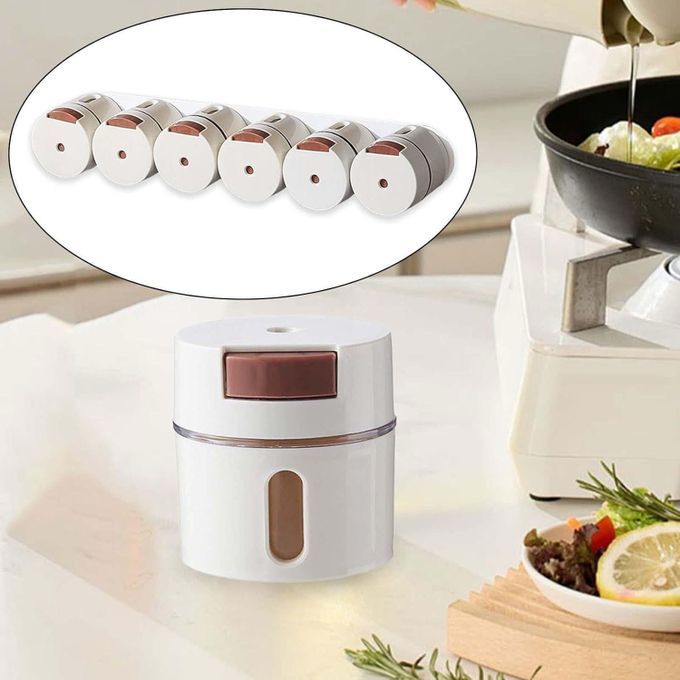 Wall Mounted Magnetic Spice Rack
