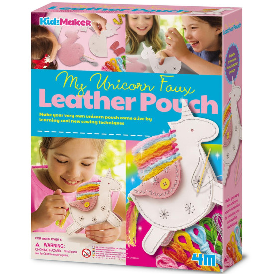 4M Kidz Maker My Unicorn Fancy Leather Pouch Craft Kit