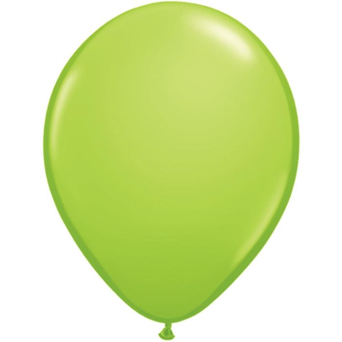 11 INCH LATEX RND LIME GREEN 100CTP