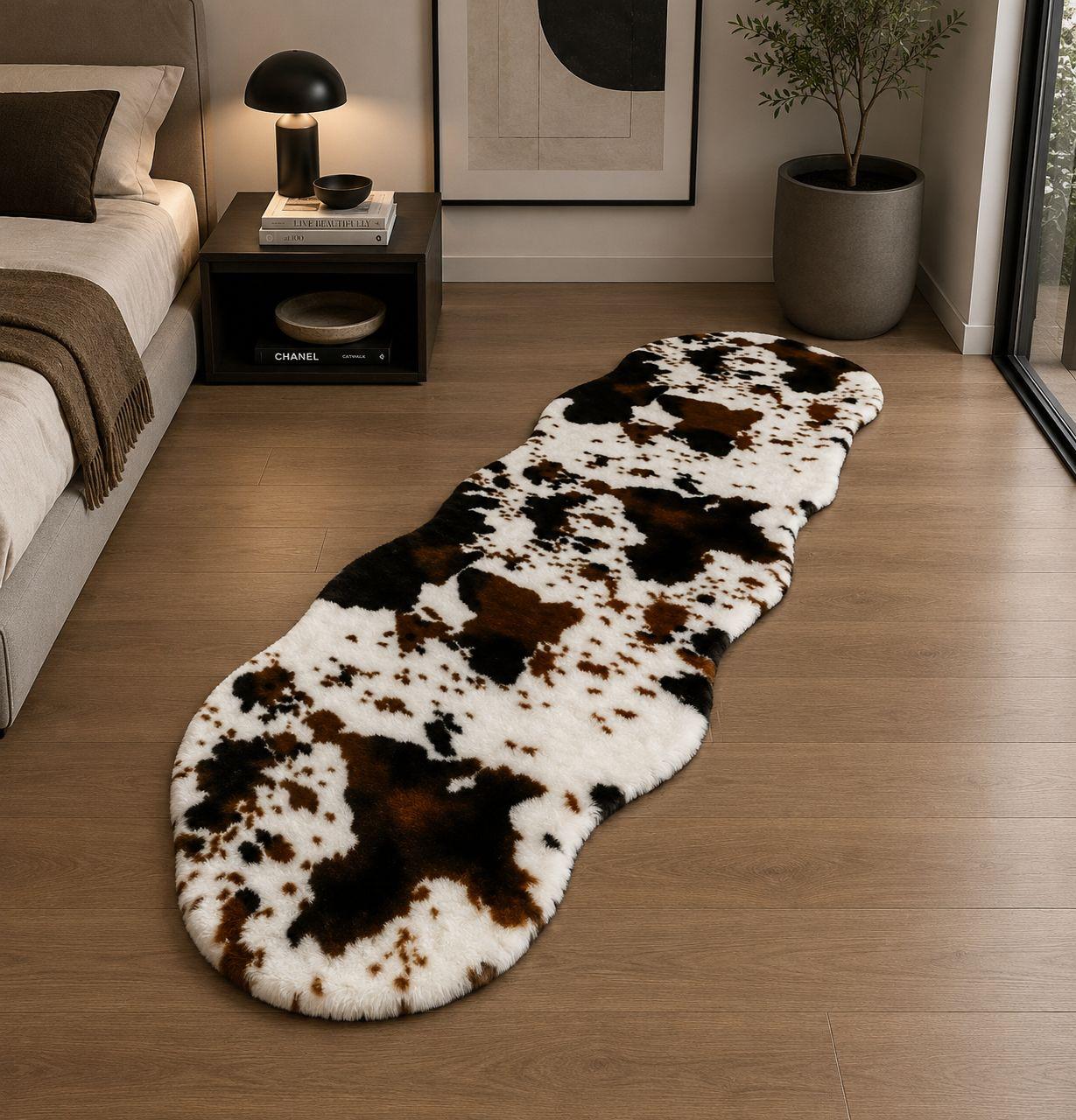 Wave Faux Fur Runner Rug