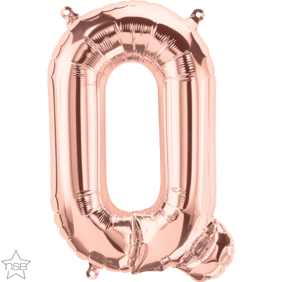 16 IN FOIL ROSE GOLD LETTERS AIR FILLED 1CTP